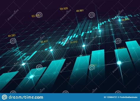 Stock Market Or Forex Trading Graph In Graphic Concept Stock