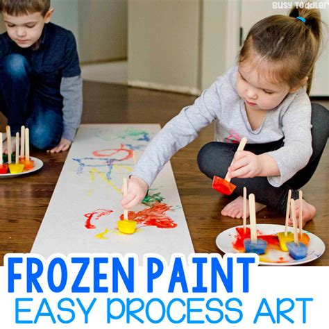 Frozen Paint An Easy Process Art Activity