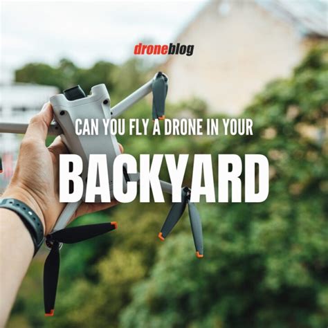Can You Fly A Drone In Your Backyard Droneblog