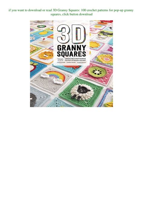 download 3d granny squares 100 crochet patterns for pop up granny squares ipad