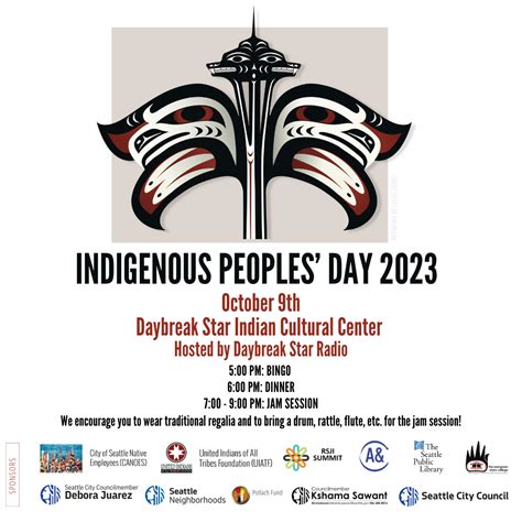 indigenous peoples day 2023 united indians of all tribes foundation daybreak star