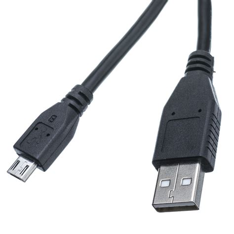 6ft Black Micro USB 2 0 Cable Type A To Micro B