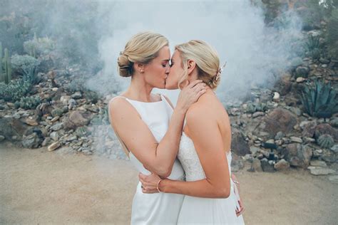 Lesbian Wedding Palm Springs Steph Grant Good Photos