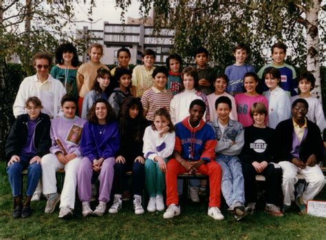 Photo de classe Année 88 / 89 classe 5ème5 de 1988, Collège Pasteur