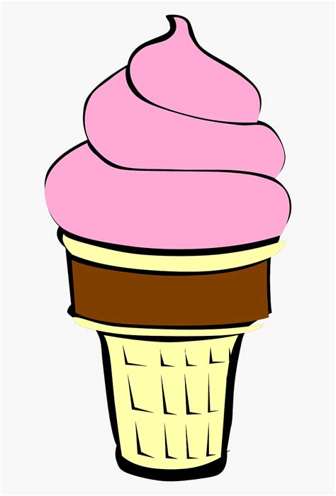 Download High Quality Ice Cream Cone Clipart Strawberry Transparent Png