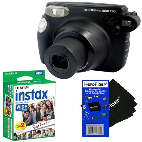 Fujifilm Instax 210 Wide Format Instant Photo Film Camera Black