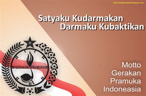 Motto Dan Lambang Gerakan Pramuka Di Indonesia