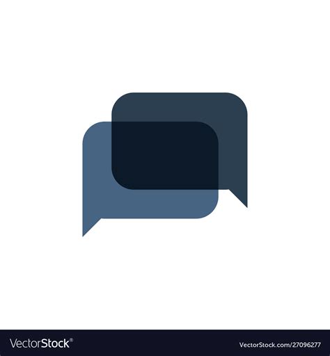 Chat Graphic Design Template Isolated Royalty Free Vector