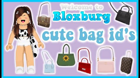 15 Bloxburg Bag Codes Asset Ids Cute Bags For Your Avatar Youtube