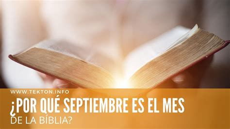 ¿por Qué El Mes De Septiembre Es El Mes De La BÍblia Youtube
