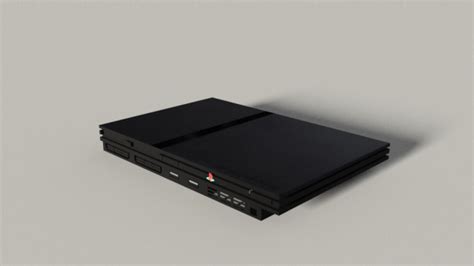 Playstation 2 Slim Free 3d Model Obj Blend Mtl Free3d