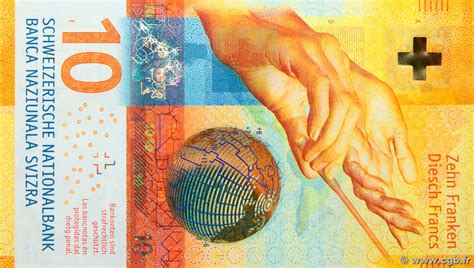 10 Francs Switzerland 2016 P75a B979810 Banknotes