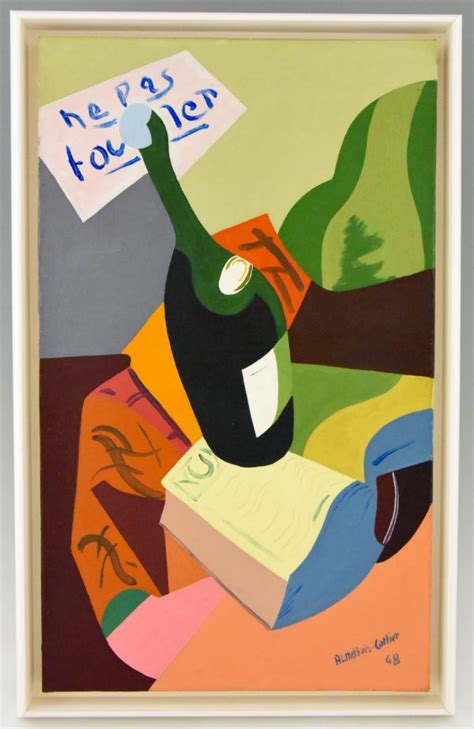 Painting Colorful Still Life With Bottle Ne Pas Toucher Deconamic