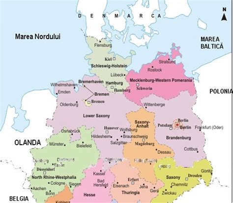Descoperalumeadescovery World Harta PoliticĂ Germaniapolitical Map