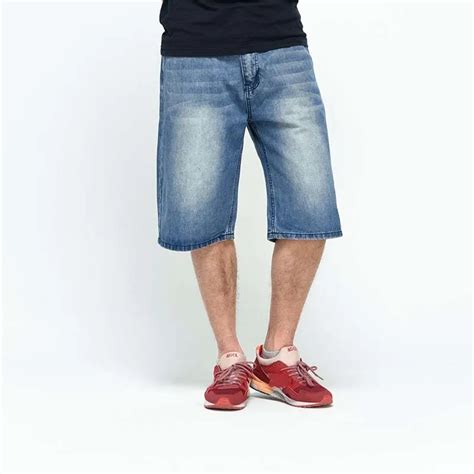 Hip Hop Summer Baggy Pants For Men Skateboard Denim Jeans Shorts Mens Shorts Plus Size 30 46 In