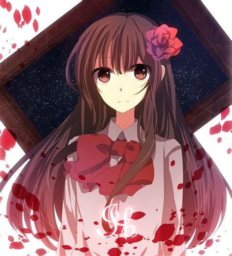Anime Girl With Flower In Hair Pretty Anime Style Pics