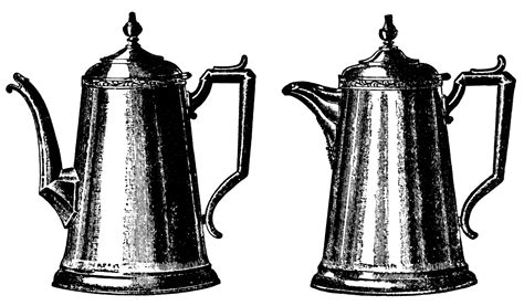 If you haven't seen my living room makeover, and sherwin williams review yet. Vintage Tea and Coffee Pots ~ Free Clip Art | Old Design ...