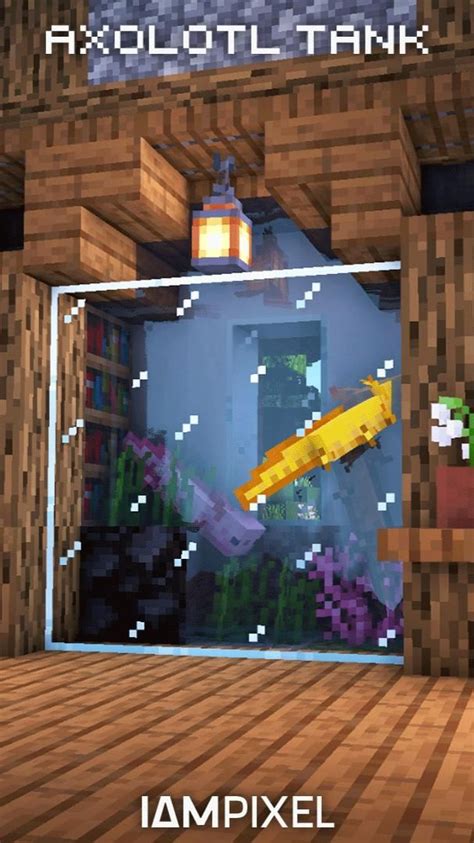 Minecraft Axolotl Aquarium