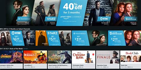 Prime Video Streaming Amazon Premium Channels Sale Now