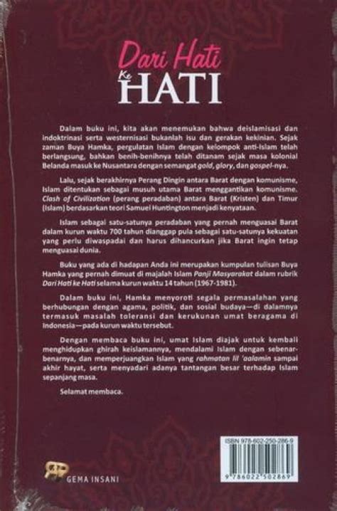Begitu engkau ku banggakan tak mungkin sakit ku rasakan namun apa yang ku dapatkan kau kini berpindah haluan tanpa ada alasan aku yang kau salahkan melempar batu sembunyi tangan kau berpindah hati dari hati ke hati sakit di hati tanpa kau fikirkan hatiku ini kau berpindah hati dari hati ke hati sakit di hati dan tak kau hiraukan semua. Buku Dari Hati Ke Hati | Toko Buku Online - Bukukita