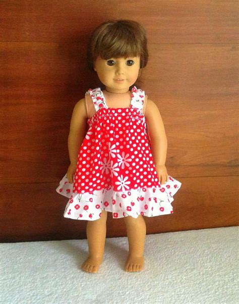 Sewing Patterns For Girls Dresses And Skirts Easy Sundress Sewing Pattern For American Dolls