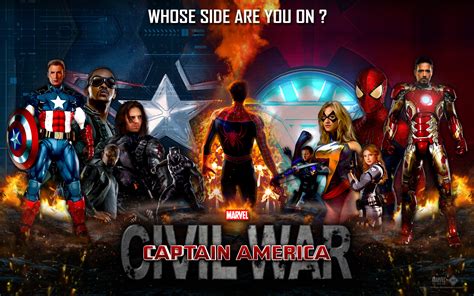 Movie Poster Captain America Civil War Marvel Hd Wallpaper Widescreen