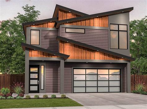 Edgy Modern House Plan With Shed Roof Design 85216ms Architectural