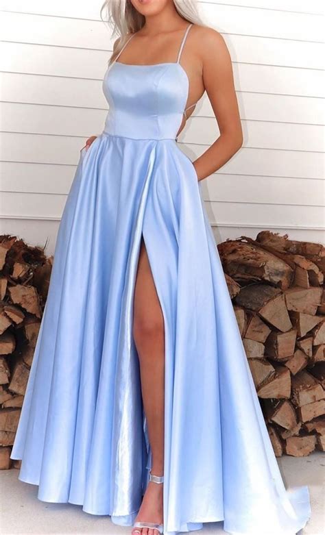 Sweet Yet Sassy💙 Dress Modern Design Prom Dresses Blue Trendy Prom Dresses Prom Dresses