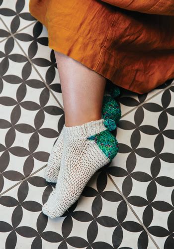 Pom Pom Ankle Socks By Vicki Brown Inside Crochet Inside Crochet