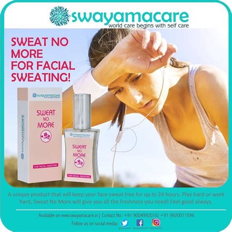 sweat no more antiperspirant for excessive facial sweating and hyperhidrosis at rs 1500 bottle