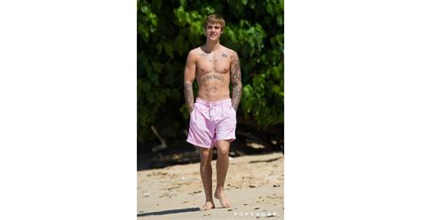Justin Bieber Shirtless In Barbados Pictures December 2016 Popsugar