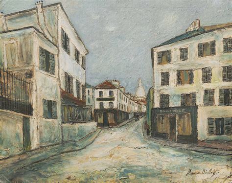 Maurice Utrillo 1883 1955 La Rue Norvins à Montmartre Christies