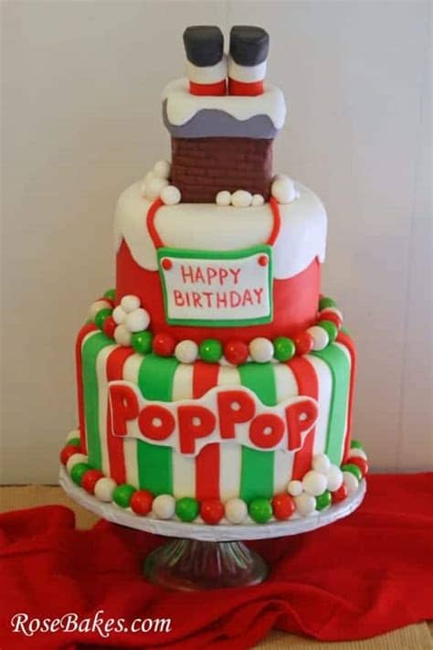 Birthday cake illustrations and clipart (82,614). Santa's Stuck in the Chimney Christmas Birthday Cake