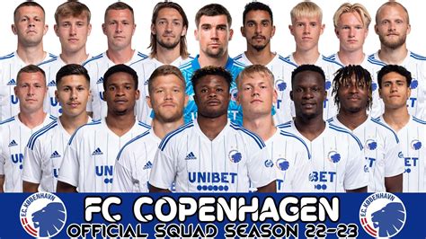 Fc Copenhagen Full Official Squad 202223 New Players Superliga Denmark Season 2022 23