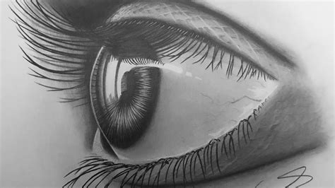 Draw An Eye Side View Hyperrealisticpencilshadingtextureseasy