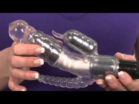 Waterproof Crystal Flex Double Penetration Jack Rabbit Vibrator