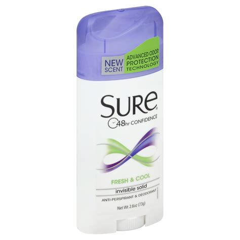 Sure Invisible Solid Fresh And Cool Anti Perspirant And Deodorant 26 Oz
