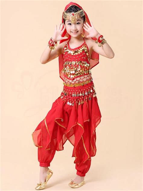 Buy Indian Dance Dress Costumes Girls Belly Dance Clothing Suit At Affordable Prices — Free