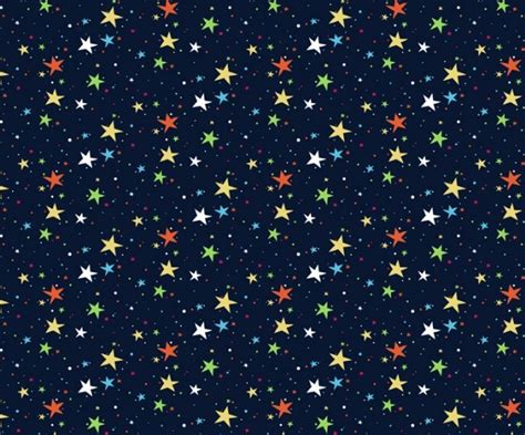 Free Seamless Colorful Stars Vector Pattern Titanui