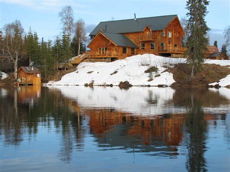 Alaska Lodge Is South Of Anchorage Alaskan Homes Beautiful Cabins