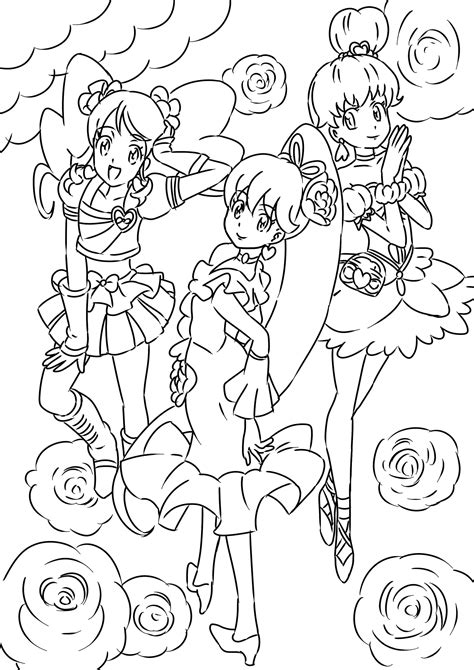 Apk download » educational » glitterr doki force coloring pages. Happiness charge Precure | Coloring books, Coloring pages ...