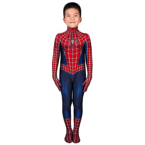 Kids Spider Man Cosplay Costume Spiderman Jumpsuit