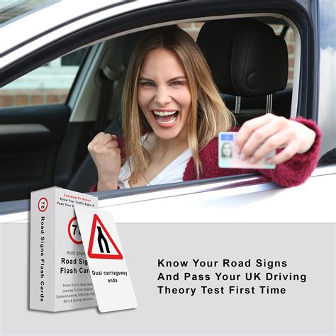 78 Road Signs Flash Cards Know Your Road Signs And Pass Your Uk Driving Theory Test Perfect