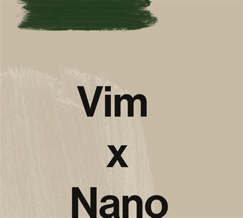 GNU Linux Editores De Texto VI X NANO