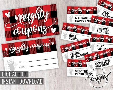 sexy naughty coupons christmas t love sex coupons ts for him her couples coupons diy