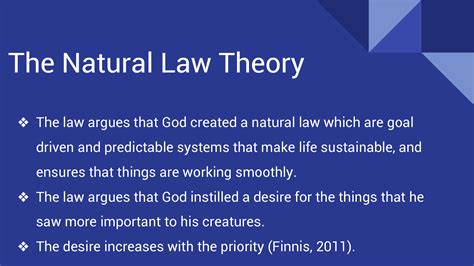 Solution The Natural Law Theory Studypool