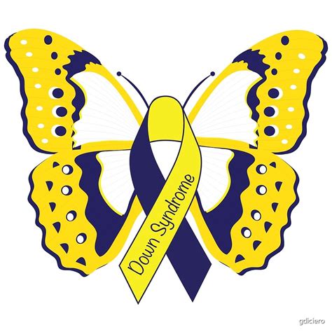 "Down Syndrome Awareness Butterfly" by gdiciero | Redbubble gambar png