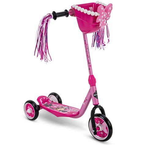 Disney Minnie Mouse 3 Wheel Girls Quick Connect Scooter By Huffy