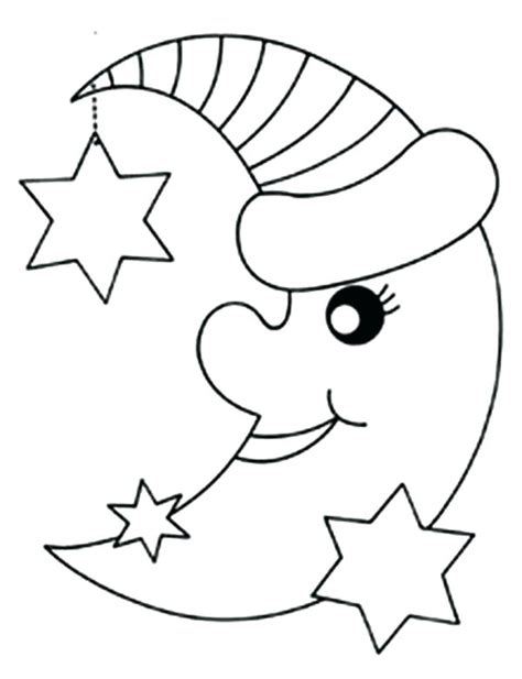 Moon Coloring Pages For Preschoolers At Getdrawings Free Download