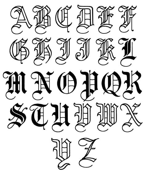 10 Old English Alphabet Fancy Fonts Images Old English